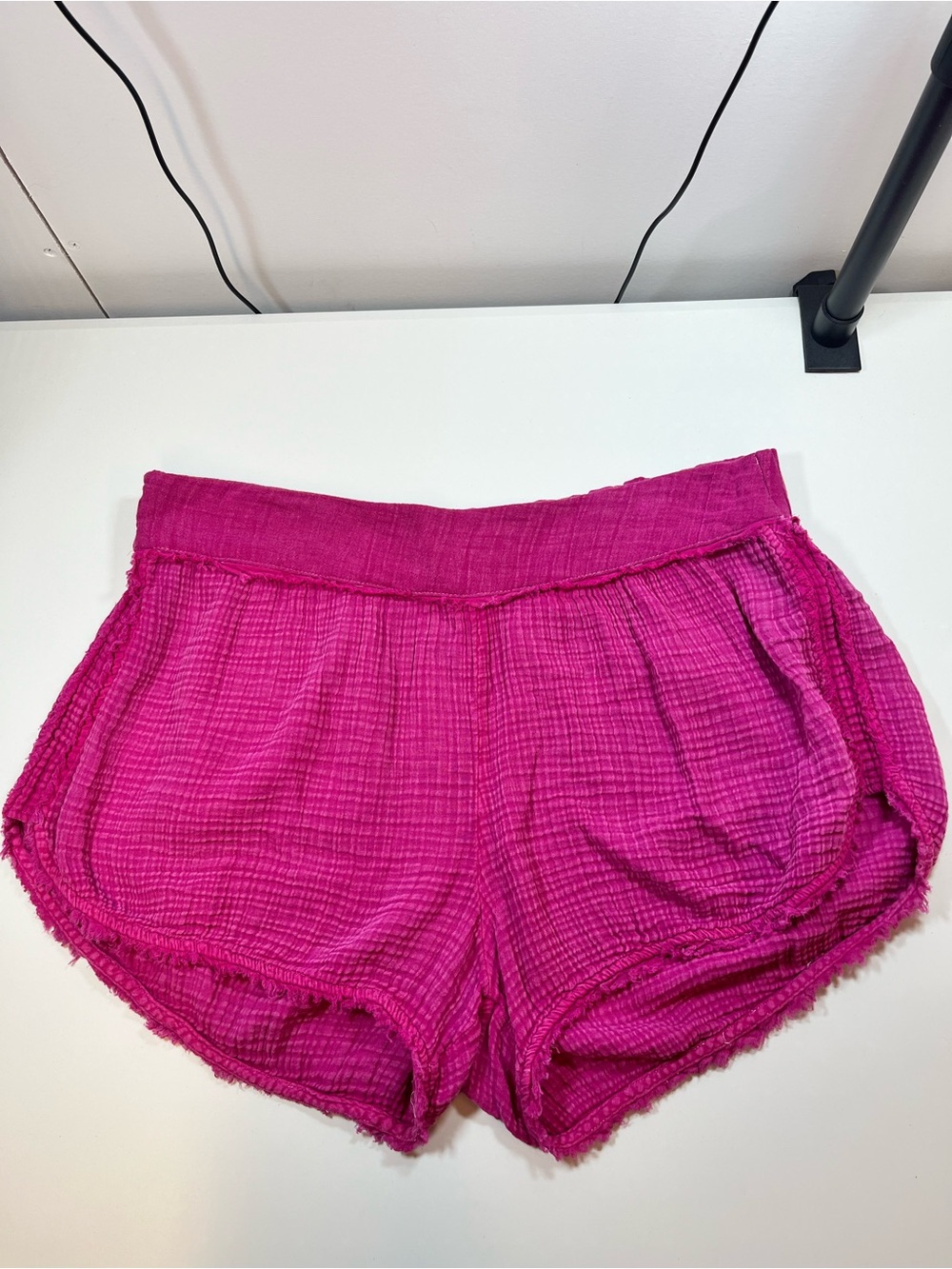 Daily Practice Anthropologie Pink Gauze Pull On Shorts Size XL